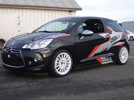 Prototypen på den nye Citroën DS3 Cup-racer.